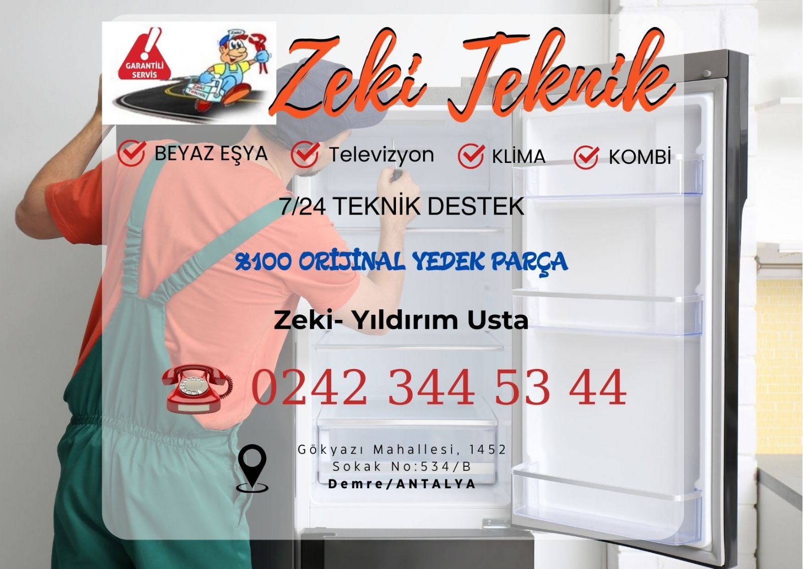 Demre Buzdolabı Servisi