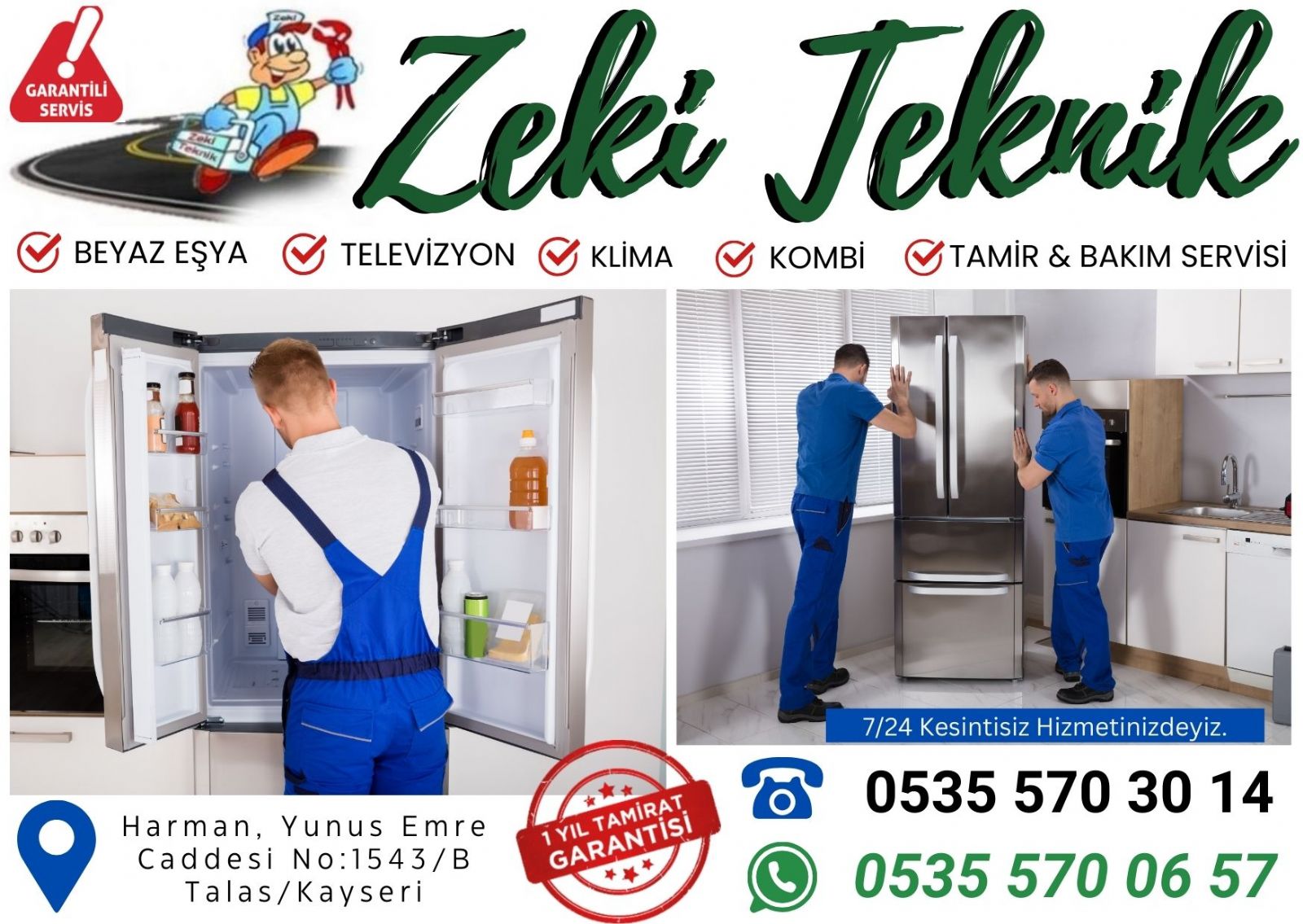 Talas Buzdolabı Servisi