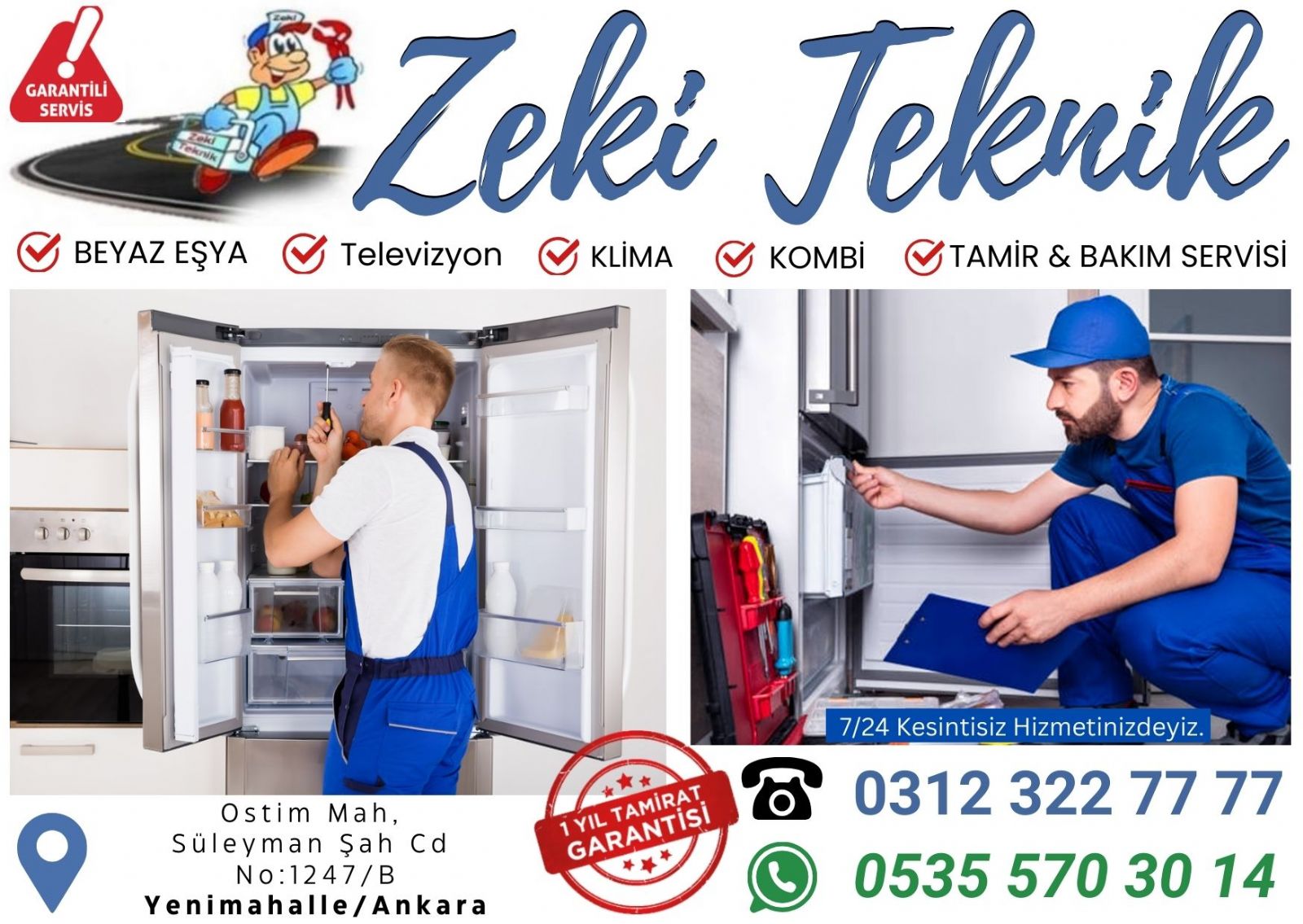 Ostim Buzdolabı Servisi